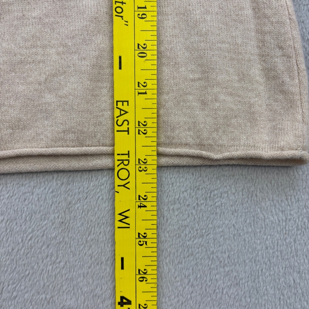Neiman Marcus Sweater Womens XS NEW Beige Oatmeal Cashmere Boat Neck Minimalist - Picture 9 of 9